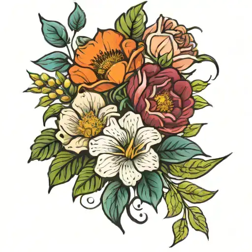 Flower Bouquet January And November Birth Flower