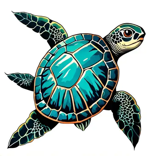 A Sea Turtle