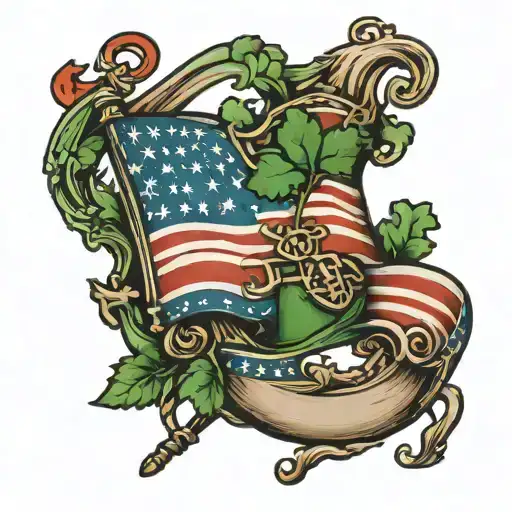 American Civil War Irish Flag