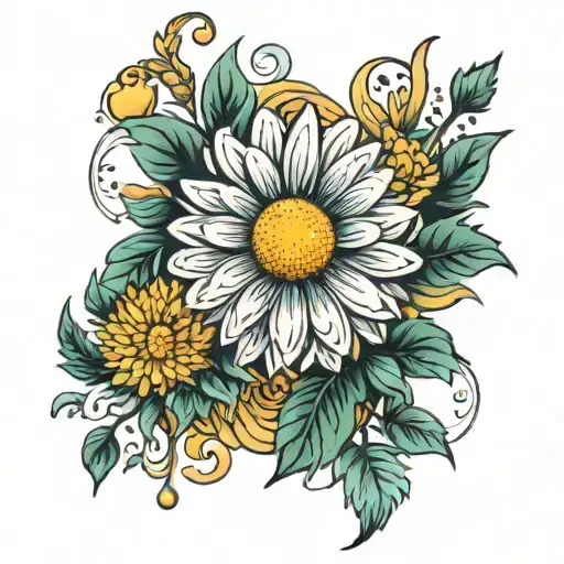 Daisy And Chrysanthemum