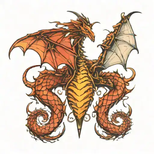 Serotonin Shaped Like A Dragon Wing