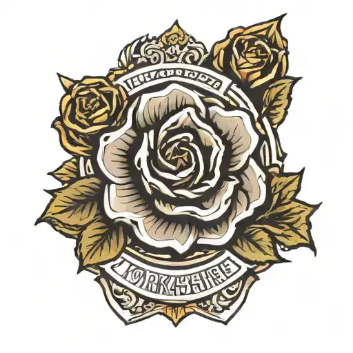 Yorkshire Rose Leeds United Badge