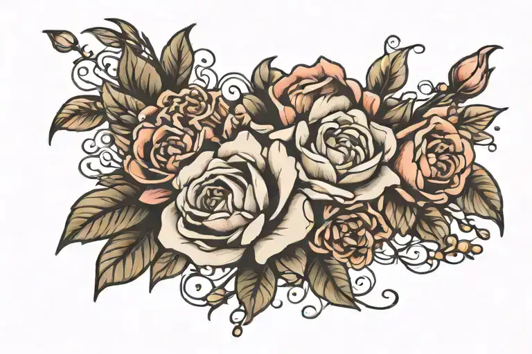 Quote With Flower Bouquet