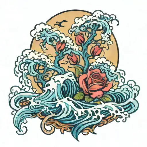 Ocean Scene Rip Son Oldest Rose