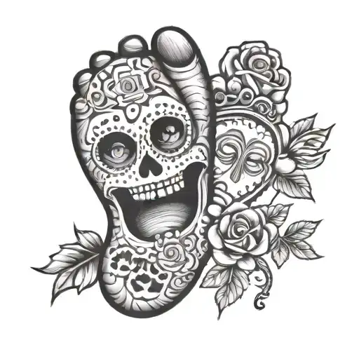 Karter With Baby Foot Print