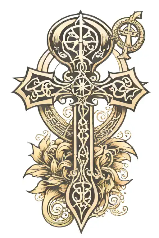 Ankh Symbol Surrounded