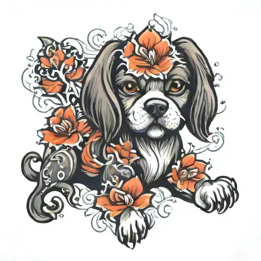 A Flower That Looks Like A Dog Playing