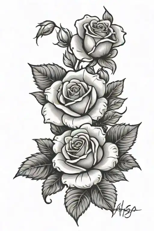 Rose With The Name Alyssa As It's Stem Rose