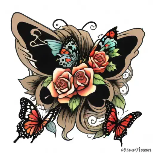 Roses Crown Butterfly