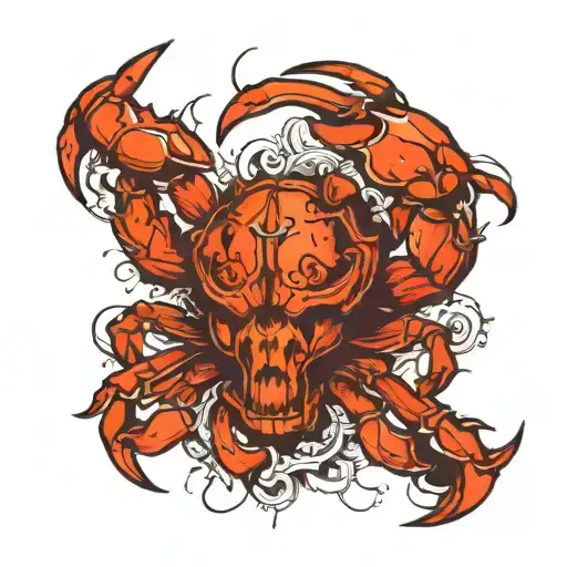 Crab Being Crushed Skull