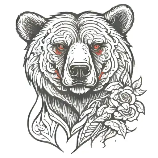 Bear With A Red Eyes
