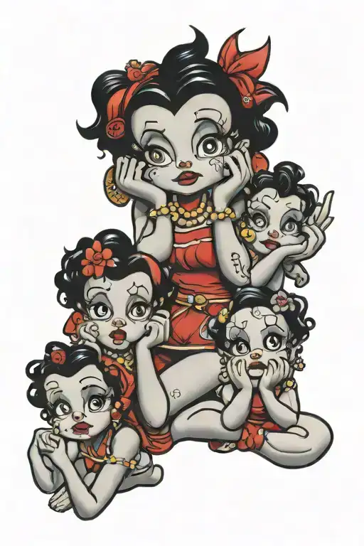 Betty Boop Speak No Evil Hear No Evil See No Evil