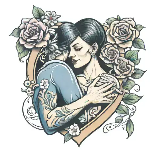 Mother's Love Inside A Heart