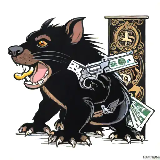 A Tasmanian Devil With Guns And Money