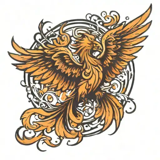 Phoenix Bird Taking Off