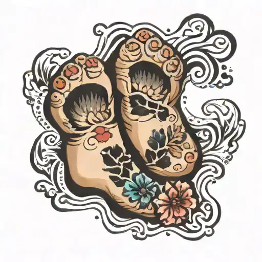 Newborn Baby Foot Print