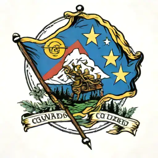 1979 Over Colorado Flag Waving