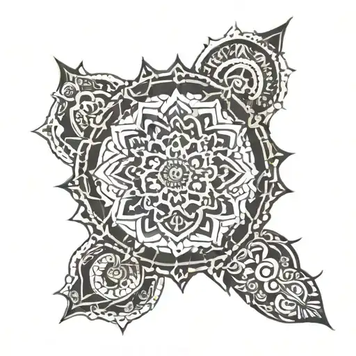Male Leg Mandala