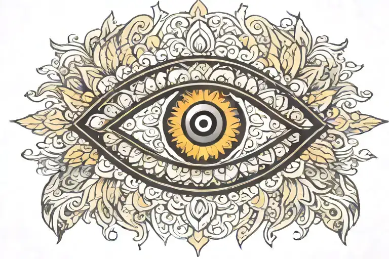 Evil Eye In Mandala