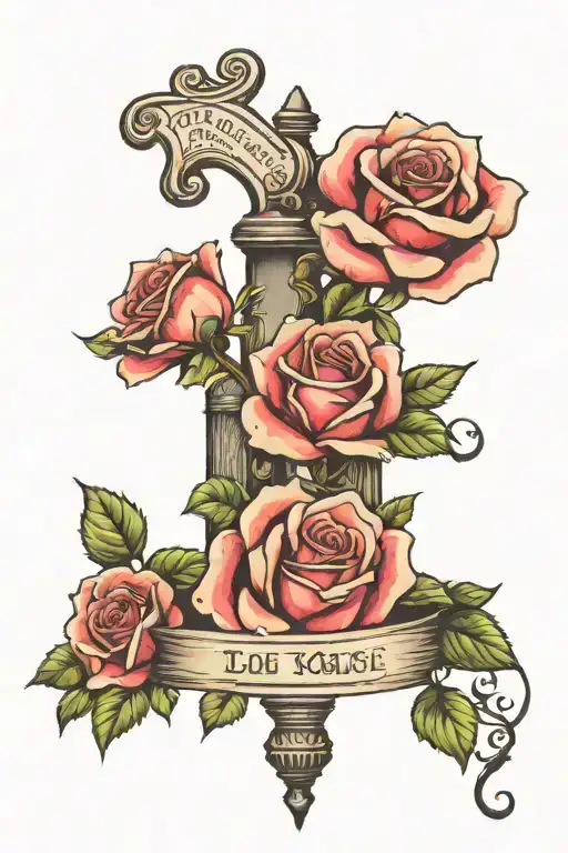 Roses And A Bible Verse