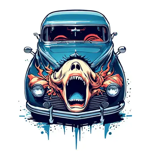 Car With Scream Driving