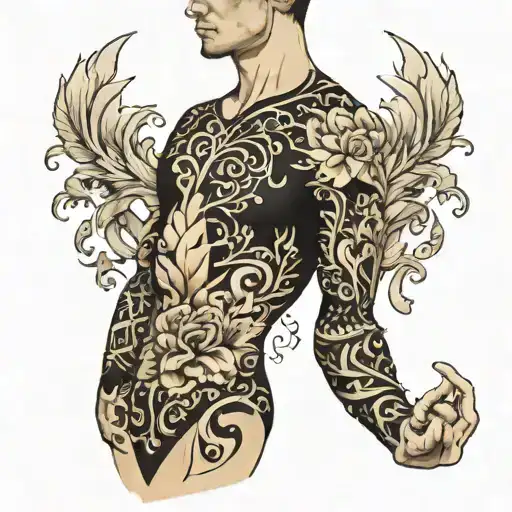 Blackout Sleeve Tattoo Featuring