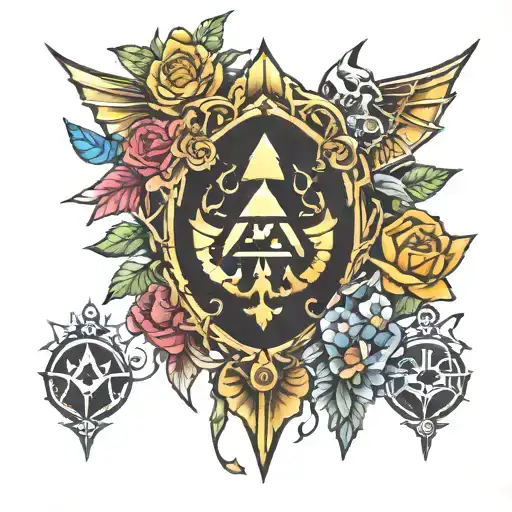 Blackout Sleeve Zelda Icons Inside