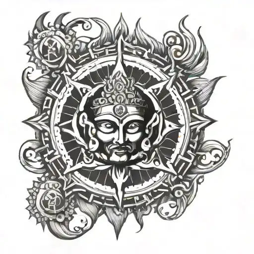 Trident Vajra Sudarshan Chakra