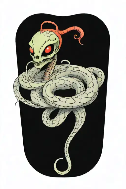 Alien Snake Wrapped