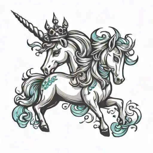 Unicorn With Crown