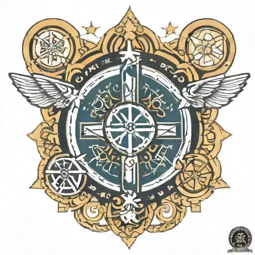 Saint Benedict Med Size Star