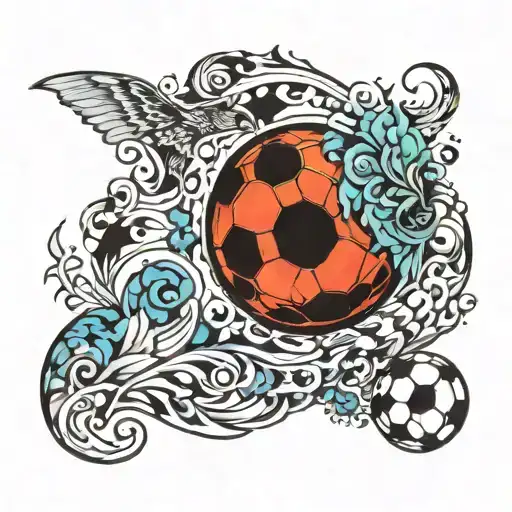 Semi Colon Soccer Ball