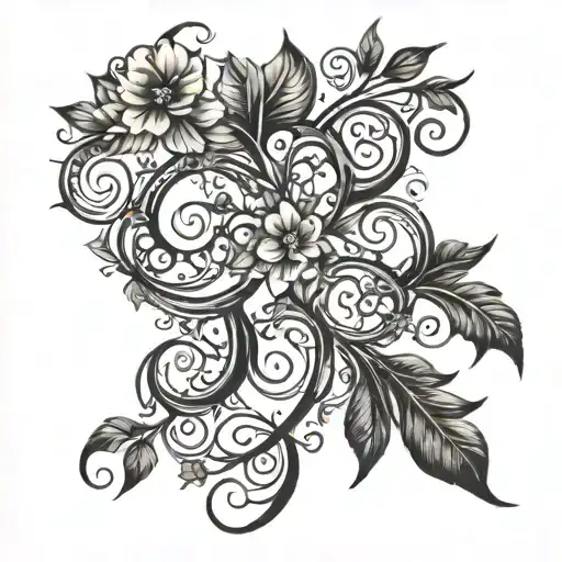 Sacrafice Symbole With Black Vines