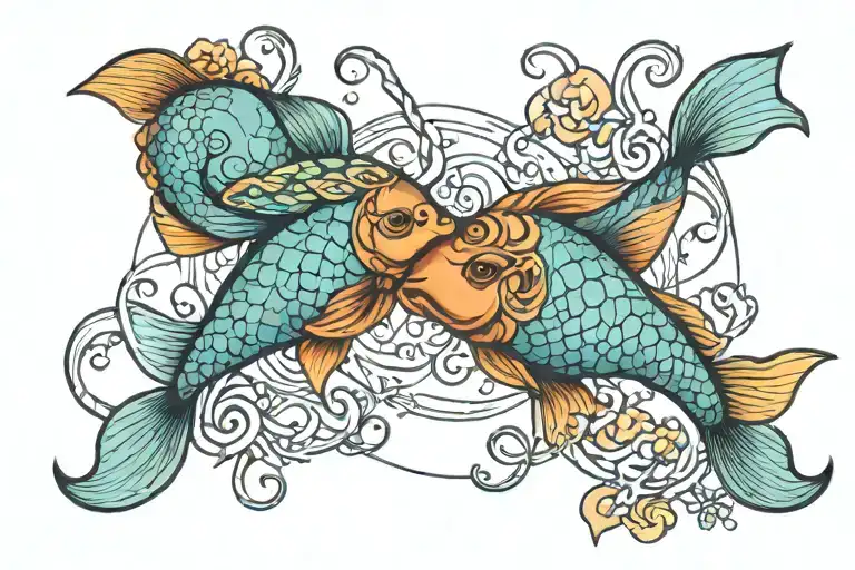 Pisces Sign Intertwined