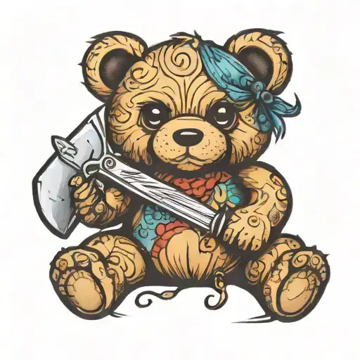 Teddy Bear With A Knife