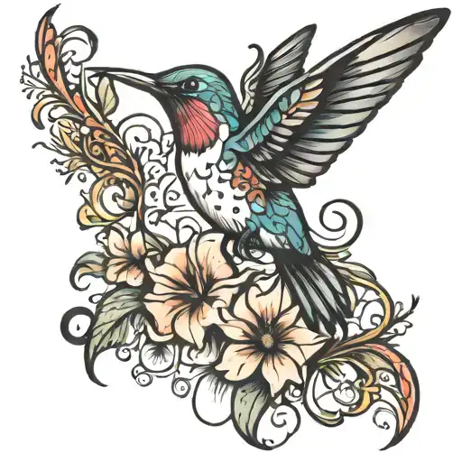 Hummingbird Silhouette