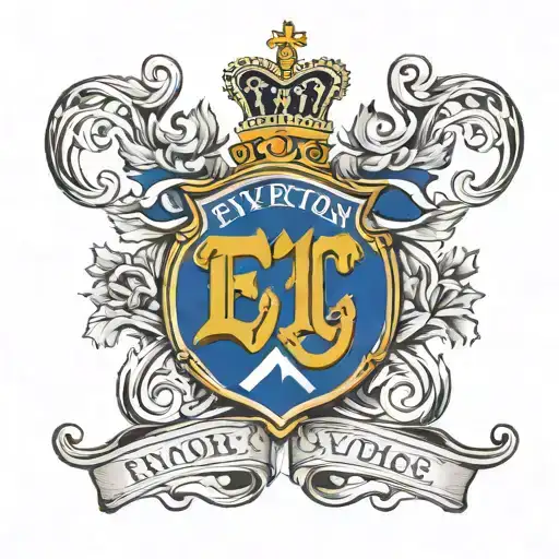 Everton Fc Tattoo Featuring Charlotte And Xiv Roman Numerals
