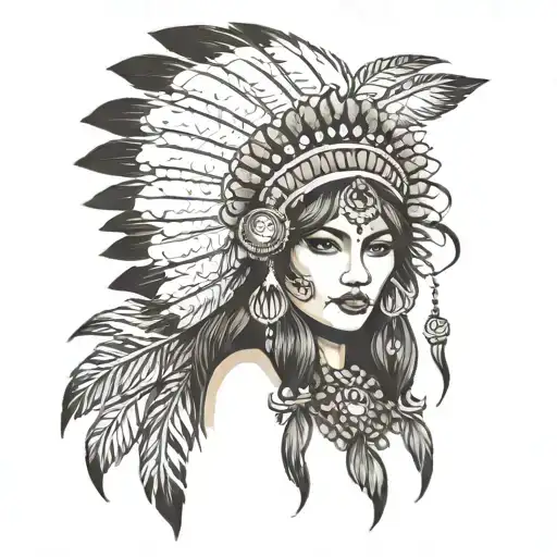 Indian Girl Headdress