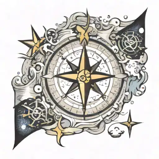 Treasure Map With A Star Sign