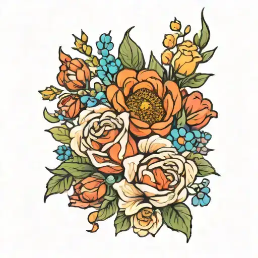 Birth Flower Bouquet