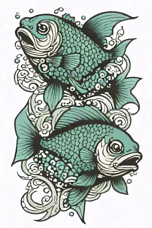 Pisces Fish Swimming