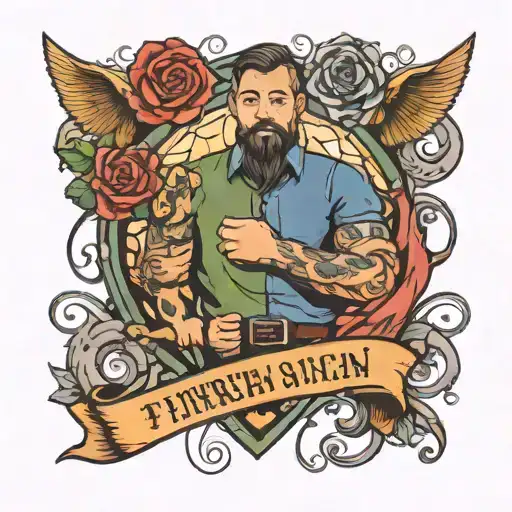 Father Son Tattoo Design Inspired