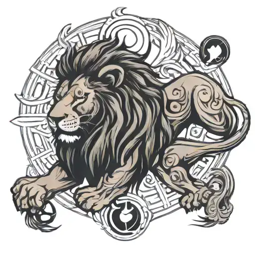 Lion In Yin And Yang