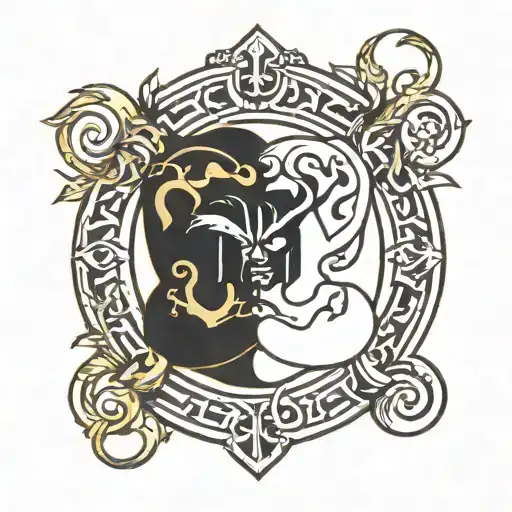 Black Male Gemini Symbol