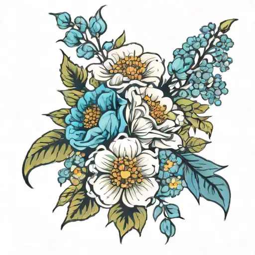 Birth Flower Bouquet