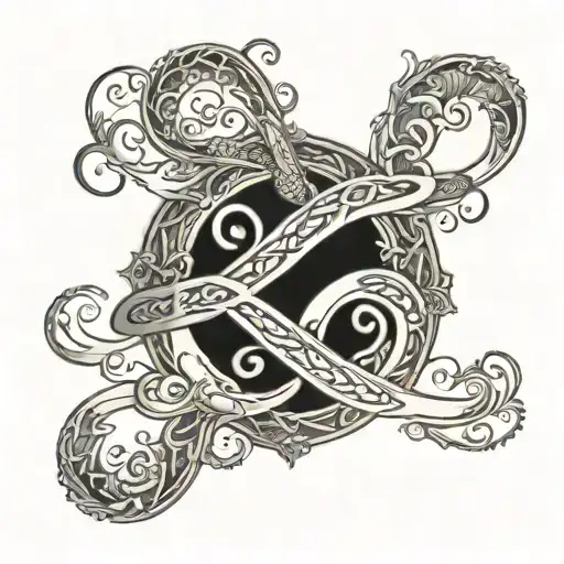 Infinity Tatto With Names Nivin And Anju And Their Date Of Birth 1992 And 1998