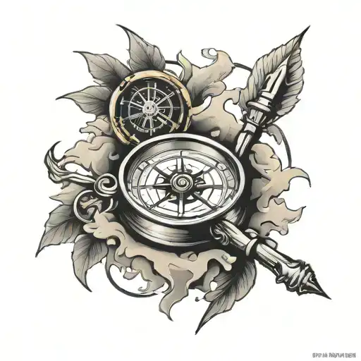 Moto Valve Compass Surrounded