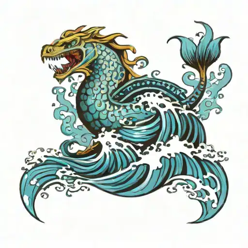 Havocs In Blue Ocean Wave