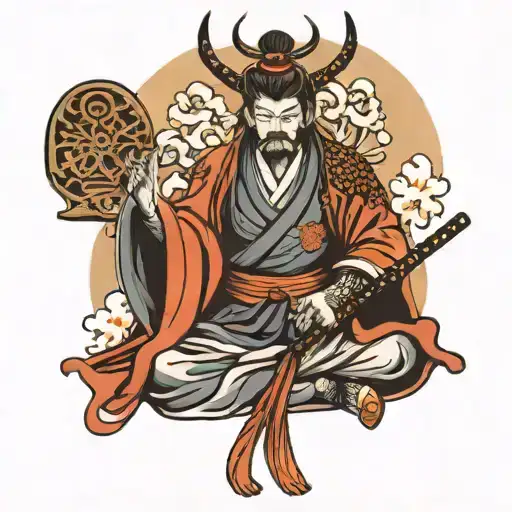 Samurai In Meditation