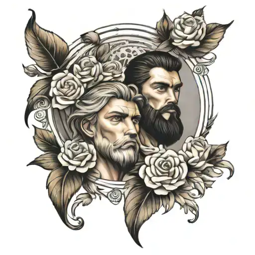 Leo And Virgo Realistic Arm Sleeve Tattoo For A Man